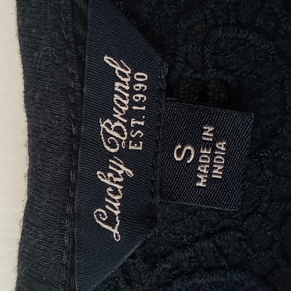 Lucky Brand Long Sleeve V Neck Top